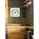 preview thumbnail 41 of 146, Infinity Instruments Retro 9.25-inch Square Wall Clock - 9.25 x 1.875 x 9.5