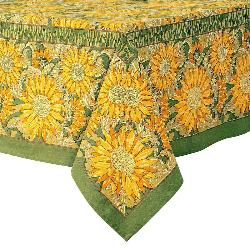 Couleur Nature Sunflower Rectangle Tablecloth