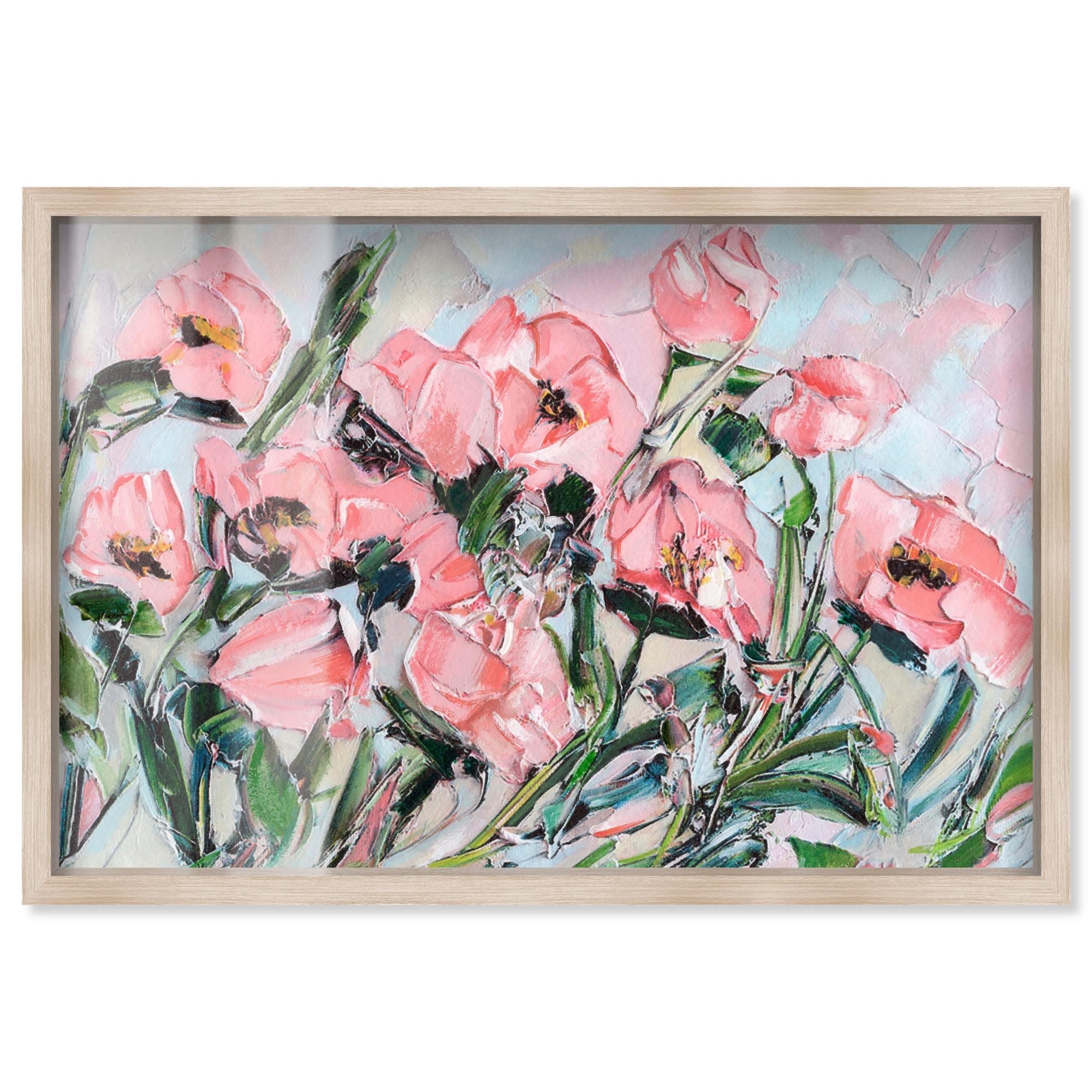 The Power of Flowers Pink Floral Art Shadowbox Print by Art Remedy