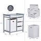 preview thumbnail 7 of 11, Wooden Baby Changing Table with Laundry Hamper