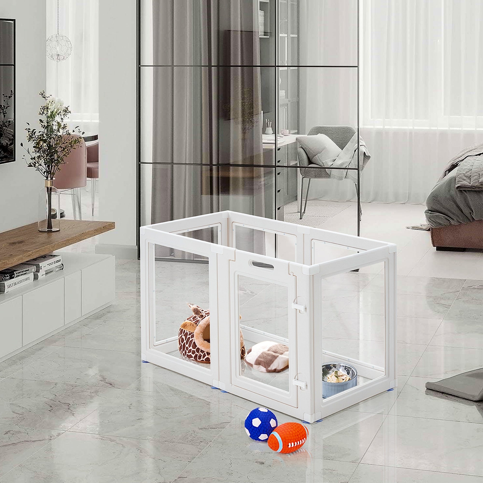 Transparent pet playpen cheap
