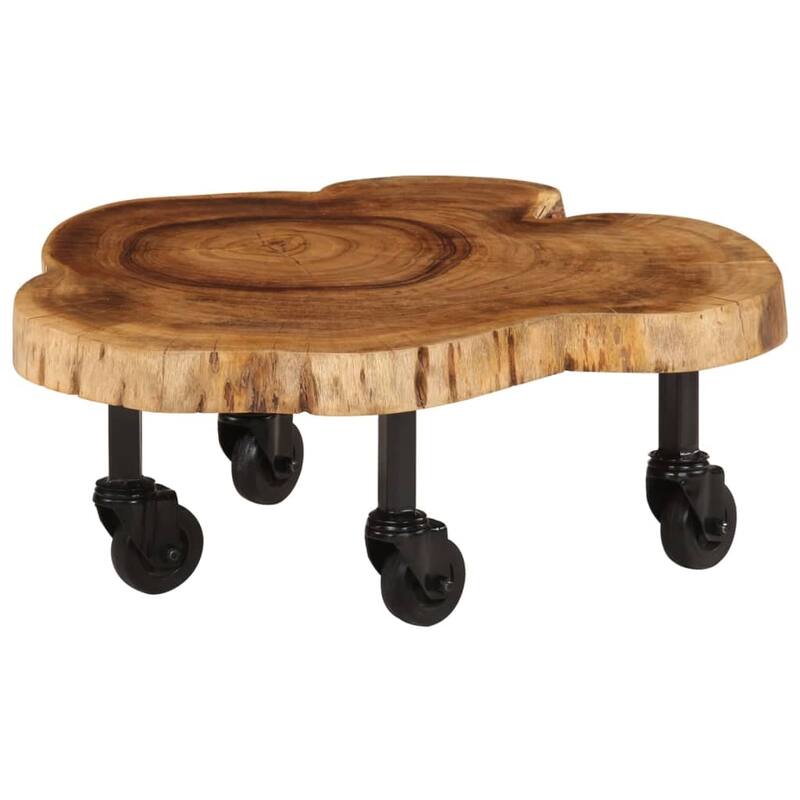 vidaXL Coffee Table Solid Wood Acacia 23.6"x21.7"x9.8"