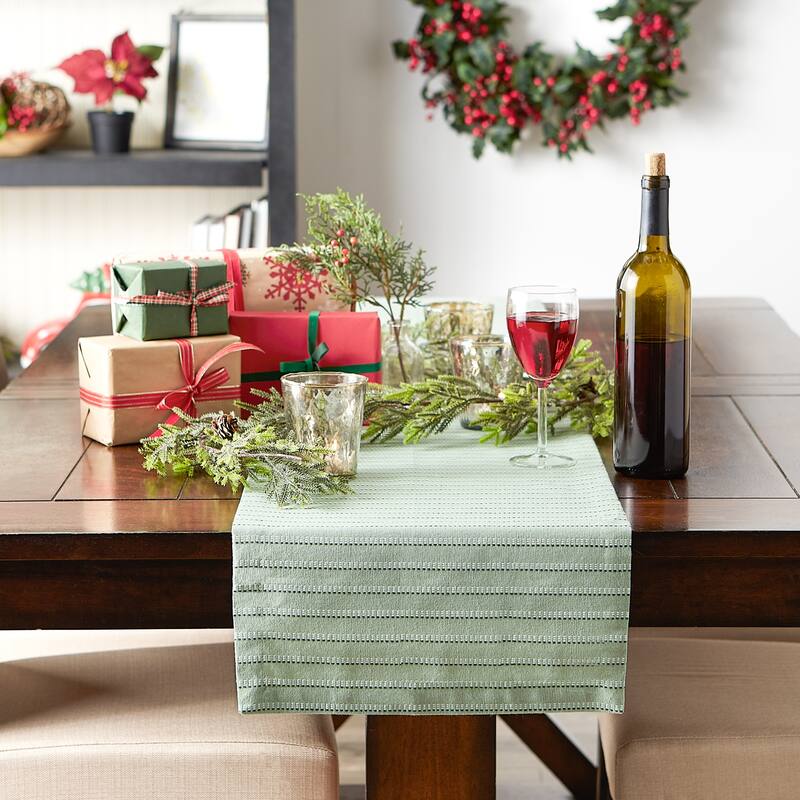 Sprig Dobby Stripe Table Runner