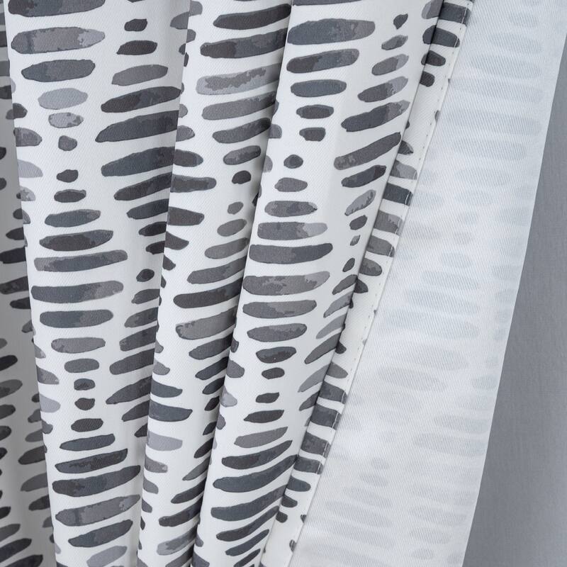 Justice Geometric Privacy Window Curtain Panel 84" or 95"