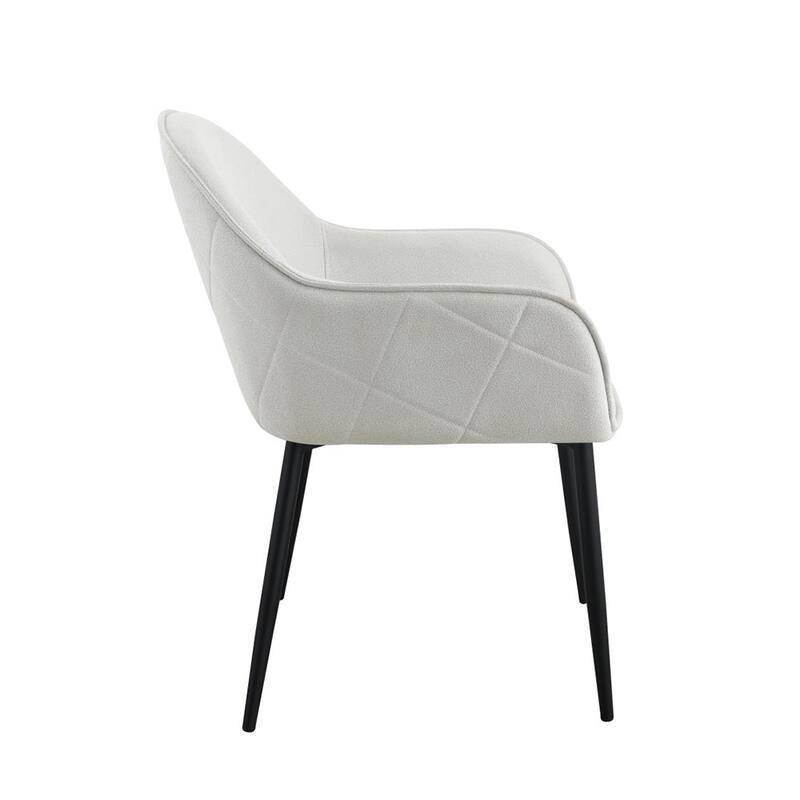 Set of 2 Fabric Upholstered Dining Chairs