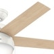 preview thumbnail 6 of 19, Hunter 46" Anslee Ceiling Fan with LED Light Kit and Pull Chain - Transitional, Contemporary