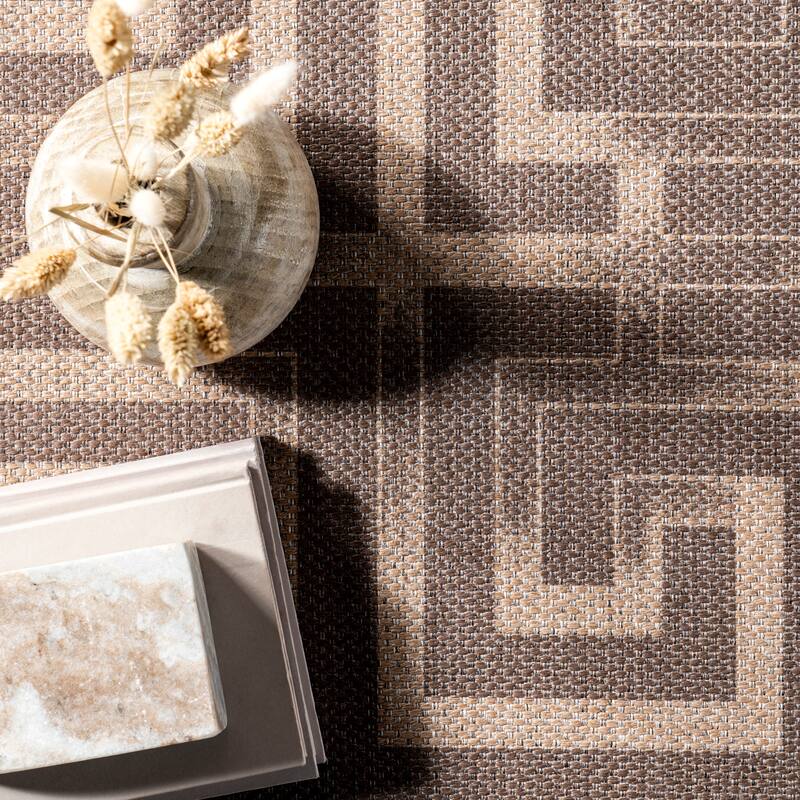 Nuloom Sufia SuperiorWash Geometric Easy-Jute Machine Washable Area Rug