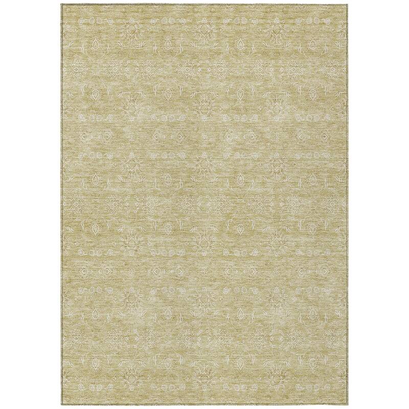 HomeRoots Floral Transitional Rectangle Outdoor Rug