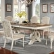 preview thumbnail 1 of 4, The Gray Barn Caelum Farmhouse White 96-inch Expandable Dining Table