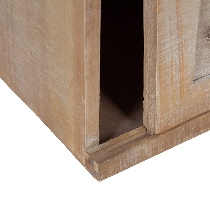 Kate and Laurel Cates Decorative Wall Cabinet - 30x10x14