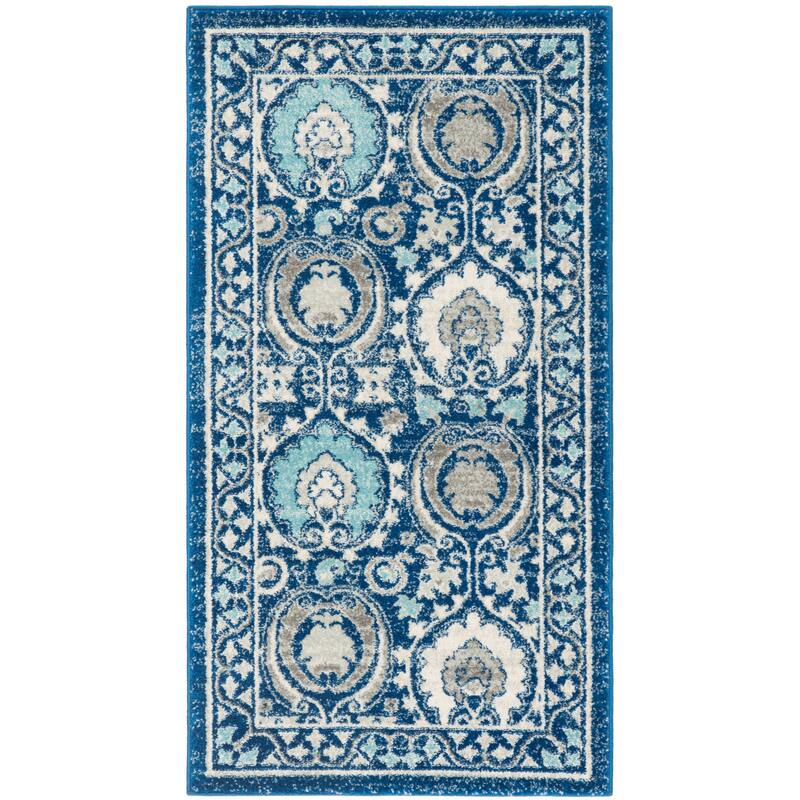 SAFAVIEH Evoke Lizan Distressed Vintage Boho Rug - 2'2" x 4' - Blue/Ivory