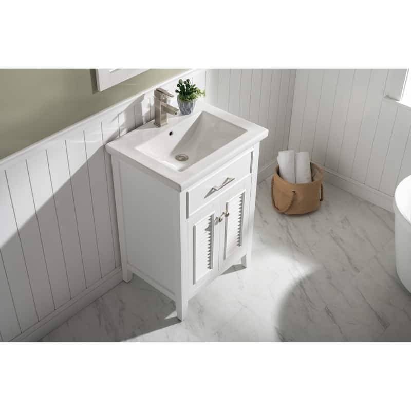 Cameron 24" Single Sink Vanity in White