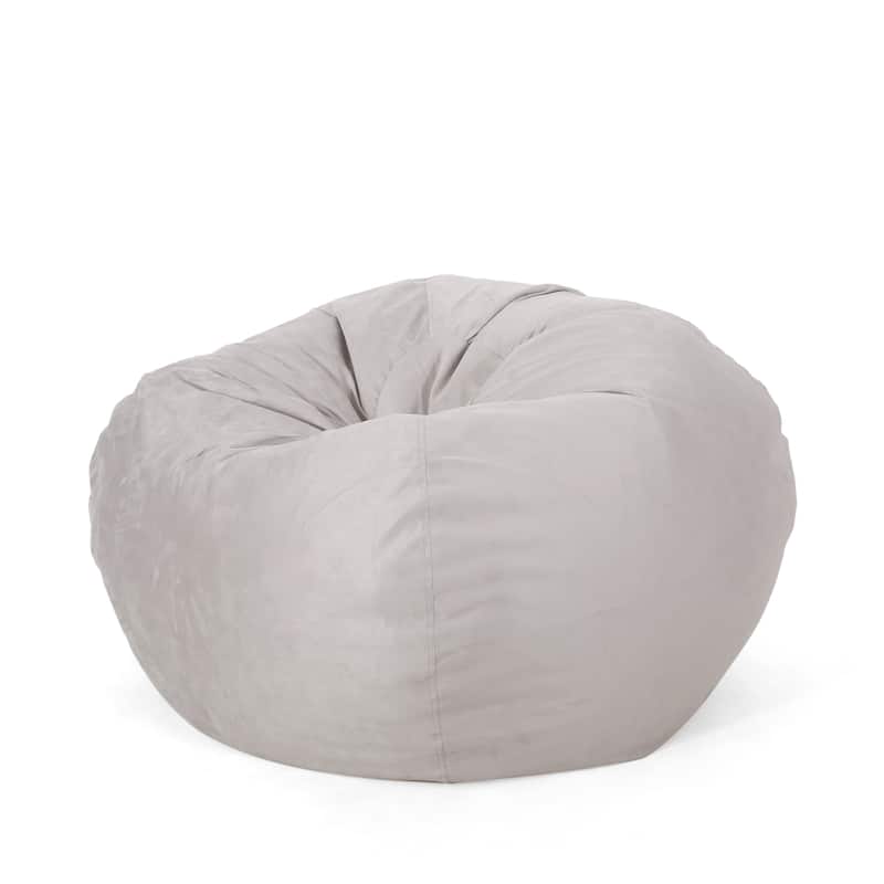 Madison Faux Suede 5-foot Beanbag Chair by Christopher Knight Home