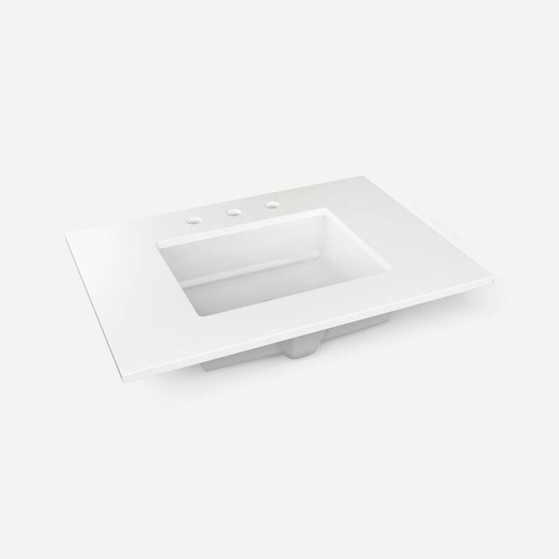 Robern TB31UCO-8 31" Quartz Vanity Top for Widespread Faucet