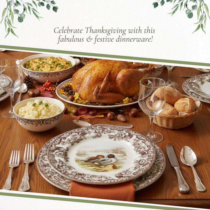 Spode Woodland Dinner Plate Birds Motif - 10.5