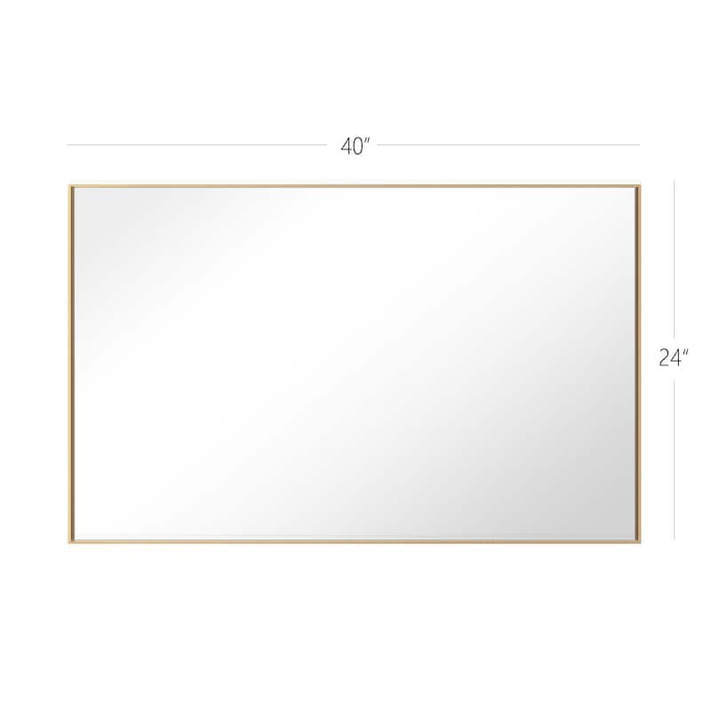 Modern Rectangle Framed Bathroom Vanity Mirror Accent Wall Mirror