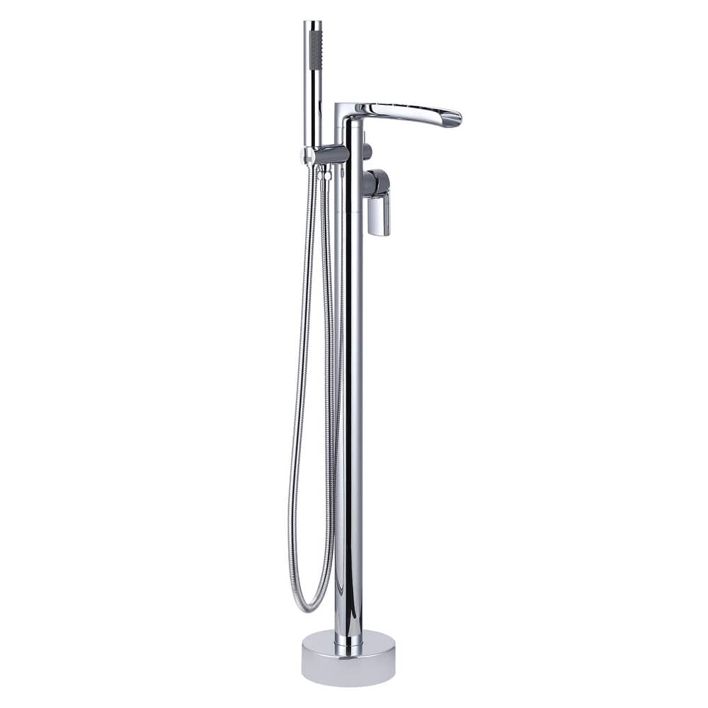 WOWOW Single Handle Freestanding Tub Faucet with Hand Shower