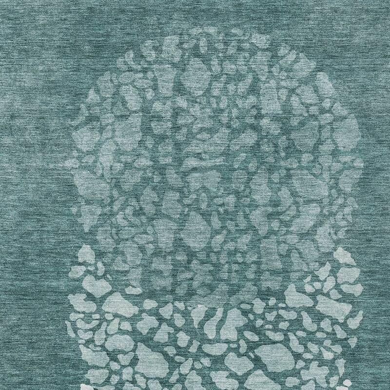 HomeRoots Abstract Transitional Rectangle Outdoor Rug