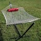 preview thumbnail 42 of 71, Sunnydaze Rope Hammock with 12-Foot Stand, Hammock Pad & Pillow