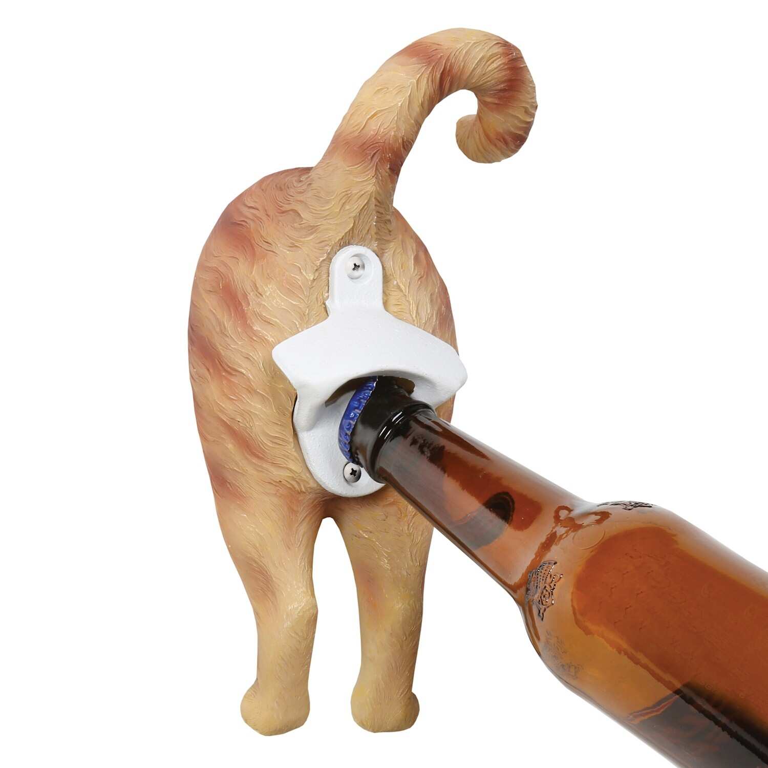 Shop What On Earth Orange Tabby Cat Butt Bottle Opener Wall