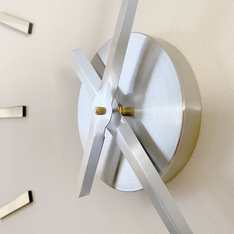 Walplus Wall Sticker Giant Silver Clock Clock Mechanism Minimalist On Sale Bed Bath Beyond 31742870