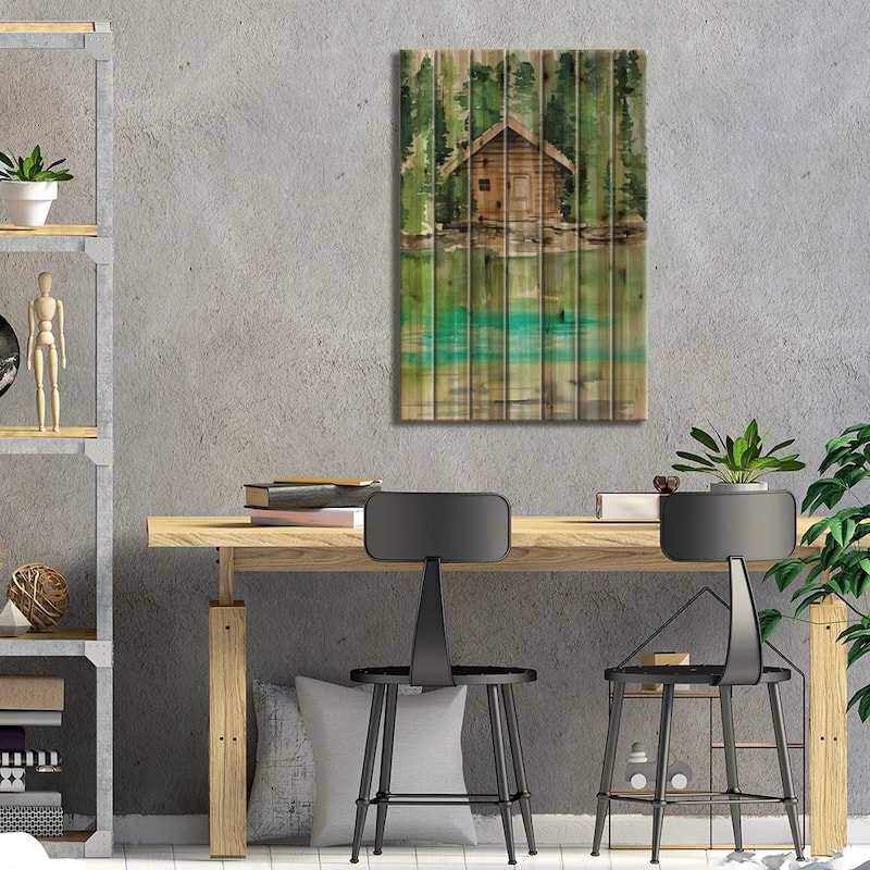 Lake Views II Print On Wood by Jennifer Paxton Parker - Multi-Color