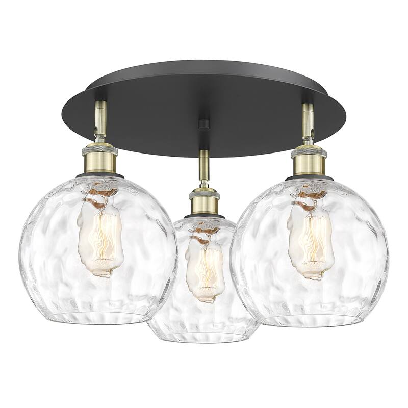 Innovations Lighting 516-3C-11-20 Athens Water Glass Flush Athens