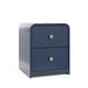 preview thumbnail 28 of 37, Storkcraft Next Santos 2-Drawer Nightstand Midnight Blue/Natural