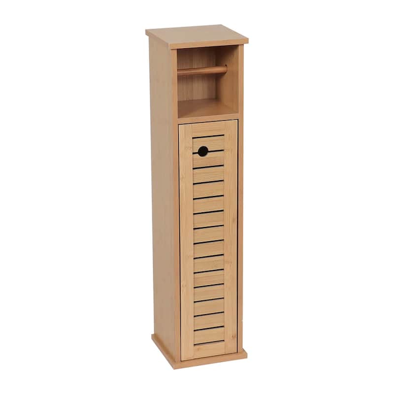 Toilet Paper Storage Cabinet with Dispenser Toilet Organizer - 7.2'L x 7.2"W x 29.9"H