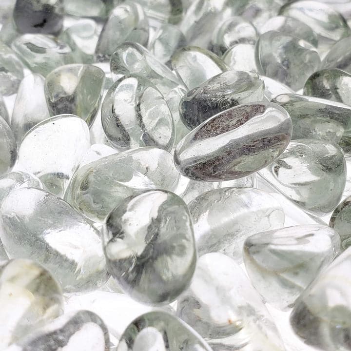 Kinger Home 10-Pound Fire Pit Glass Beads Pebbles Stones - Clear