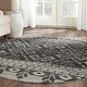 preview thumbnail 40 of 103, SAFAVIEH Adirondack Dixie Rustic Boho Rug 4' Round - Silver/Black - Round