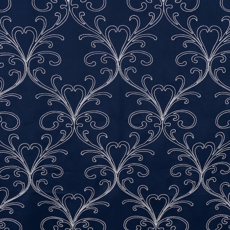 Kimber Embroidered Privacy Window Curtain Panel 84" or 90"