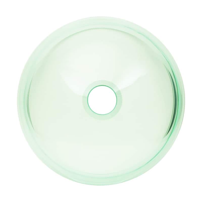 Clear Tempered Glass Round Countertop Vessel Sink 11 5/8" Scratch Resistant with Drain Pack of 2 Renovators Supply