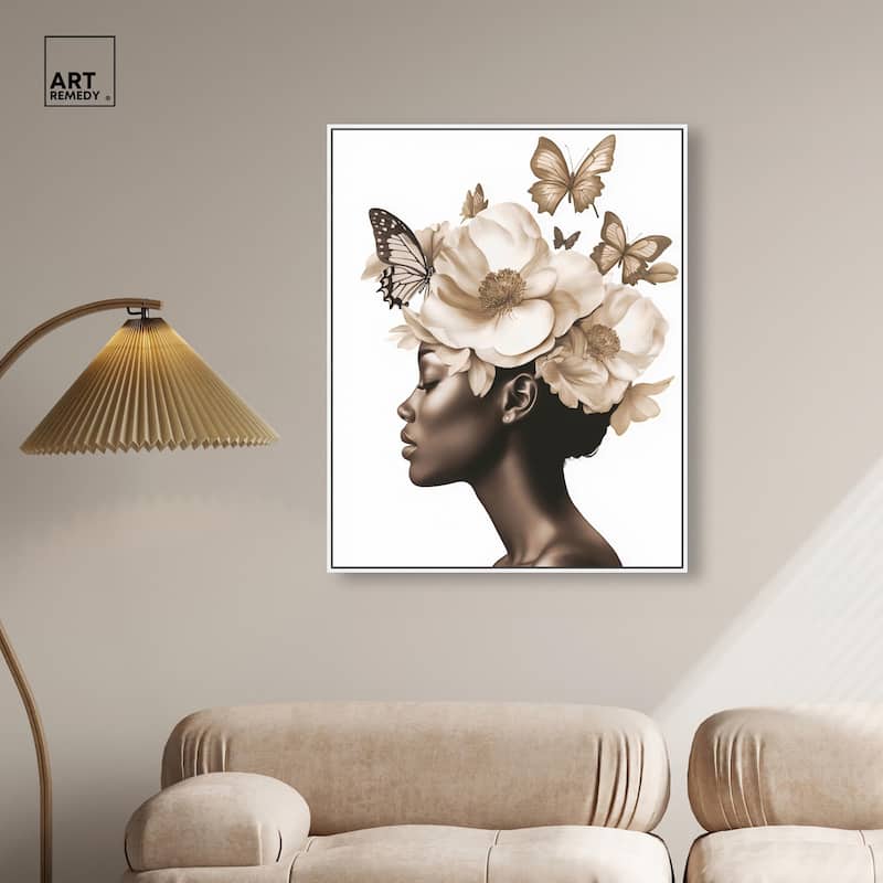 In Her Thoughts I Canvas by Art Remedy