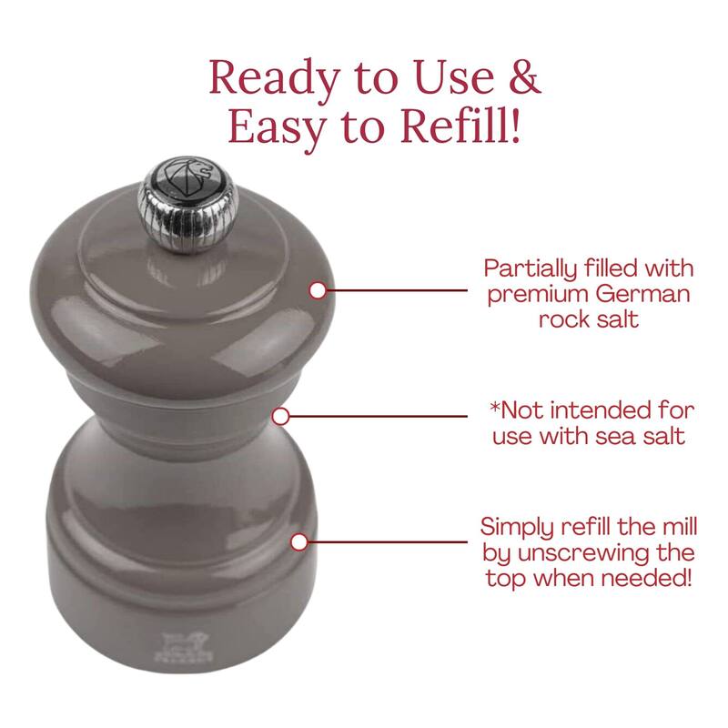 Peugeot Bistro Pepper and Salt Mill Set - 10cm - 4in.