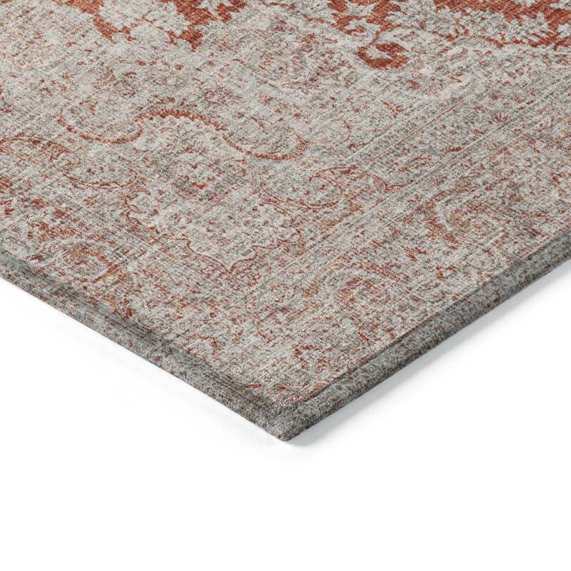 HomeRoots Oriental Traditional Rectangle Outdoor Rug
