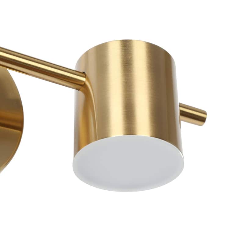 Modern 1/2/3-Light Gold Brass LED Bathroom Vanity Light Linear Wall Sconces