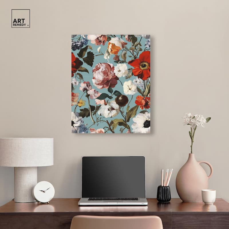 Floral Tapestry I Canvas by Art Remedy, Gallery Wrapped