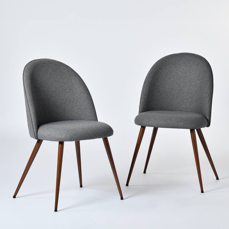 Homy Casa 5-Piece Dining Set with Modern Table and Upholstered Side Chairs