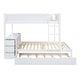 preview thumbnail 10 of 55, Full-Over-Full Bunk Bed with Twin size Trundle, Storage and Desk,with 2 USB and 2 three-holes Plugs