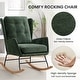 preview thumbnail 19 of 54, HOMYKA 25.2” Wide Rocking Chair with Button Accents for Nurseries