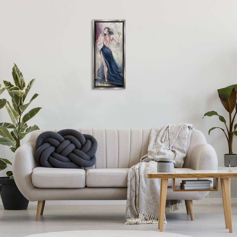 Stupell Trendy Elegance Visage Framed Floater Canvas Wall Art Design By Lucille Lee