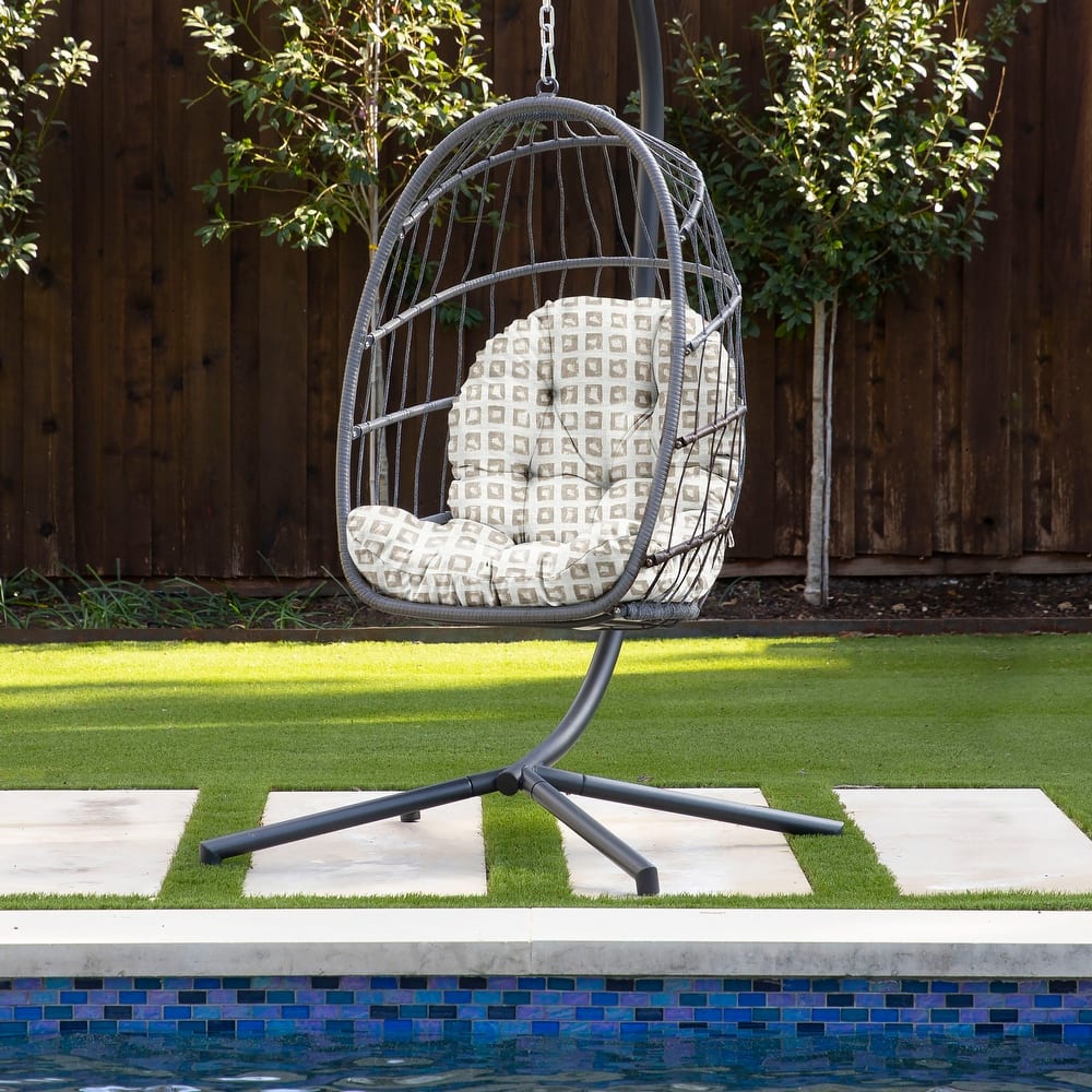 Sorra Home Sunbrella Outdoor Egg Chair Replacement Cushion