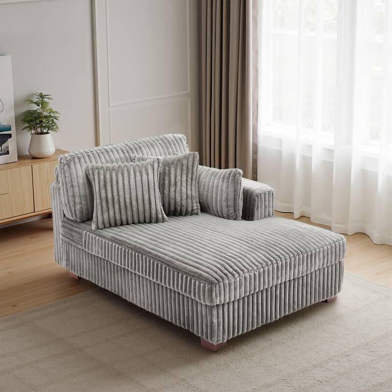 DREAMSIDEA Oversized Right Facing Chaise Lounge Lofa