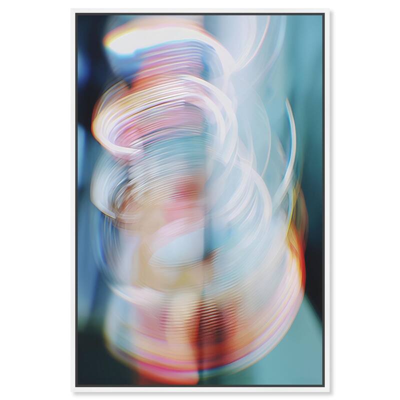 Swirling Light II Canvas by Art Remedy - White - 16" x 24"