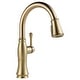 preview thumbnail 10 of 9, Delta Cassidy Pull-Down Kitchen Faucet with Magnetic Docking Spray Lumicoat Champagne Bronze