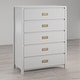 preview thumbnail 3 of 46, Little Seeds Monarch Hill Haven 5 Drawer Kids' Dresser Dove Gray