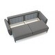 preview thumbnail 18 of 17, Modern Alisa Sleeper Sofa, Flared Arm Couch Sofa for Room Decor, Solid Pine Wood Made Comfortable Sofa Bed Furniture