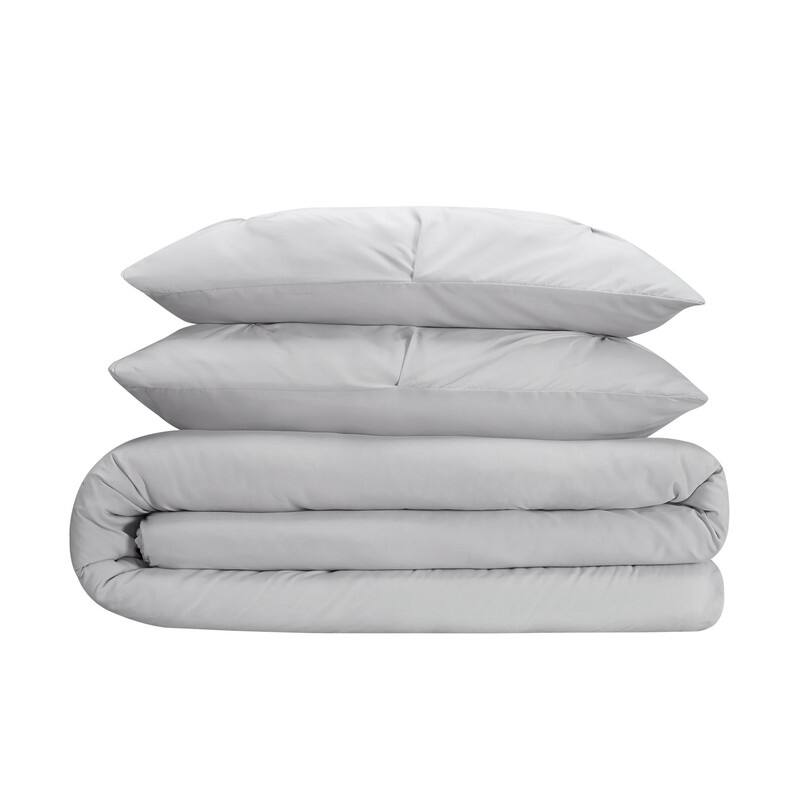 Serta Simply Clean Antimicrobial Pleated 3 Piece Comforter Set