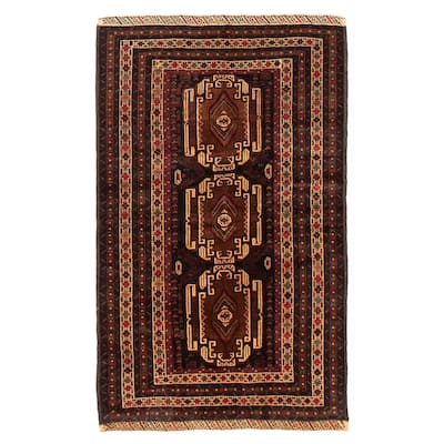 Teimani Brown Rug 3'9" x 6'7" - 3'9 x 6'7